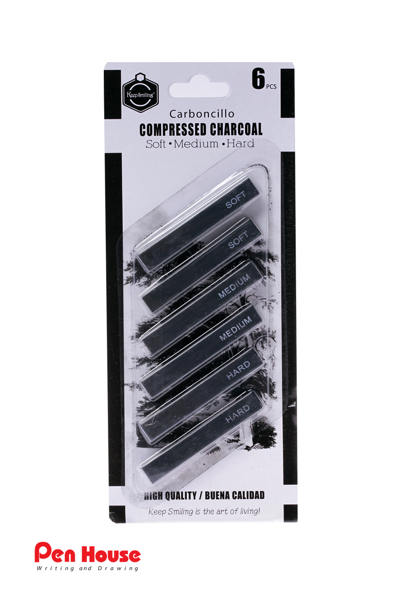 COMPRESSED CHARCOAL THICK