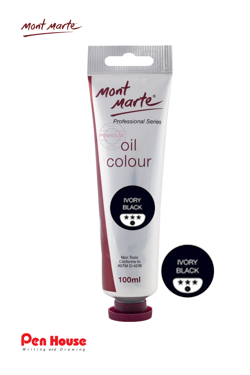 OIL PAINT TUBE 100ML - IVORY BLACK