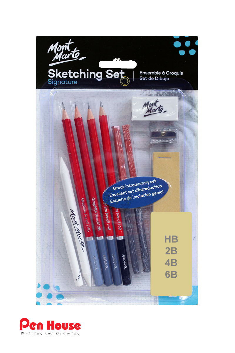 SKETCHING SET SIGNATURE 13PCS MONT MARTE