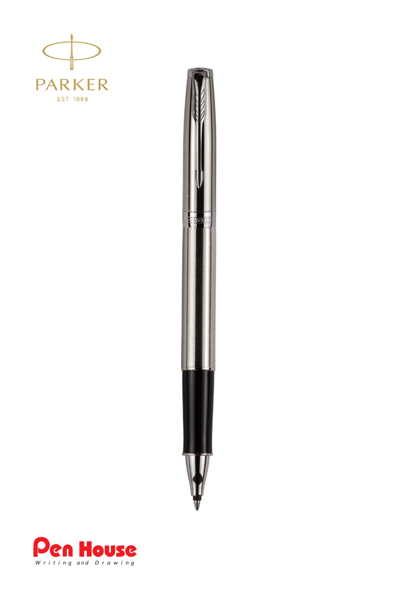 PARKER SONNET STAINLESS STEEL CT ROLLER BALL PEN