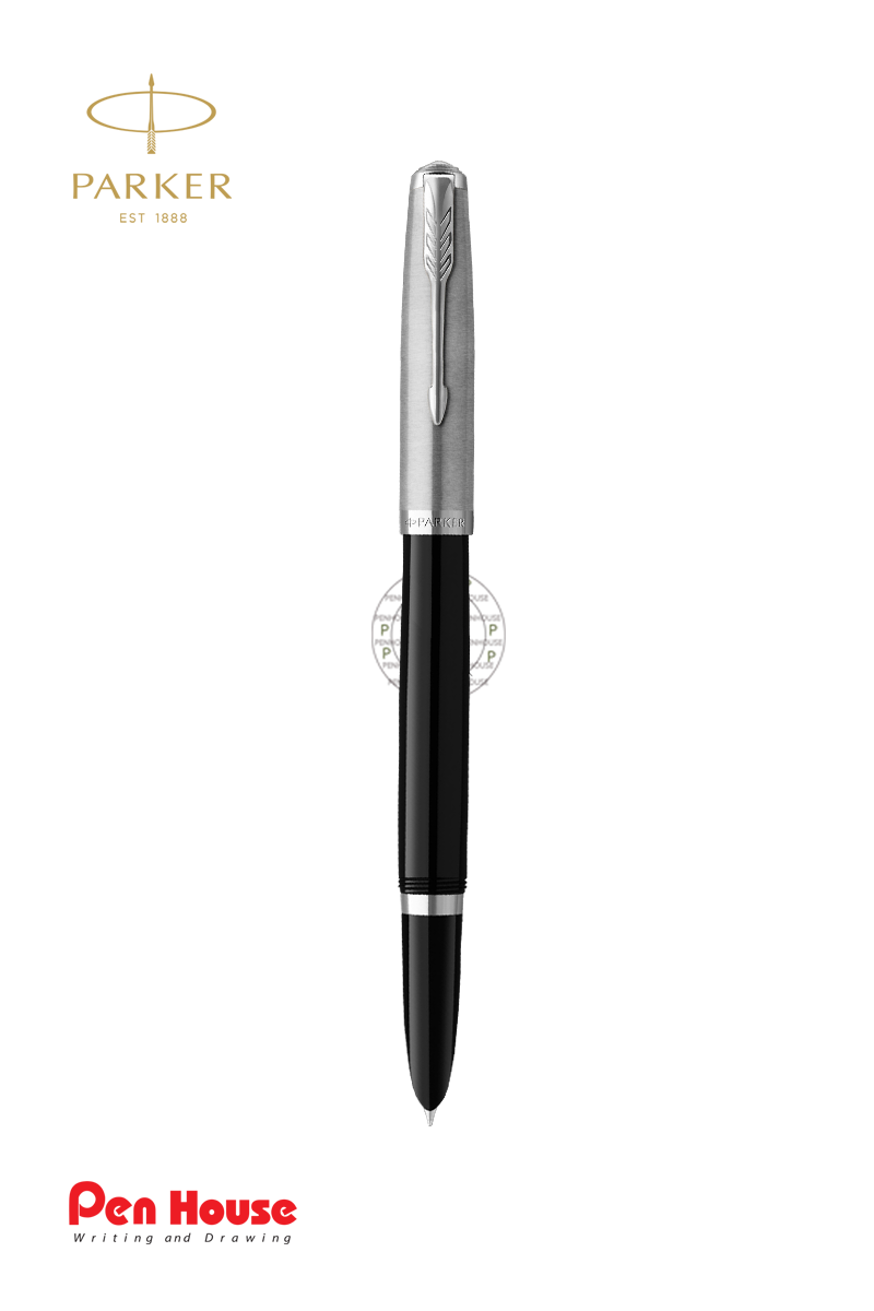 PARKER 51 COVE BLACK CHROME TRIME FOUNTAIN P (F)