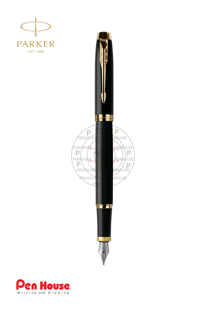 PARKER IM GOLD TRIM BLACK FOUNTAIN PEN
