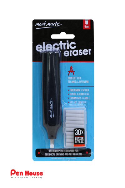 ELECTRIC ERASER WITH 30 PCS REFILS MONT MARTE