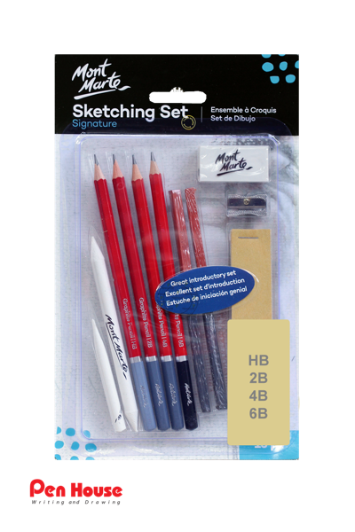 SKETCHING SET SIGNATURE 13PCS MONT MARTE