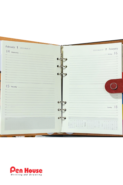 DIARY ORGANIZER BROWN - 2024