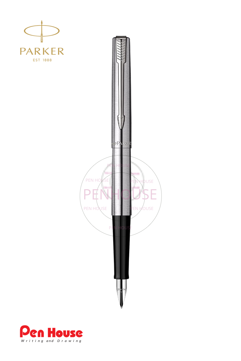 PARKER JOTTER STAINLESS STEEL CHROM TRIM FOUNTAIN PEN