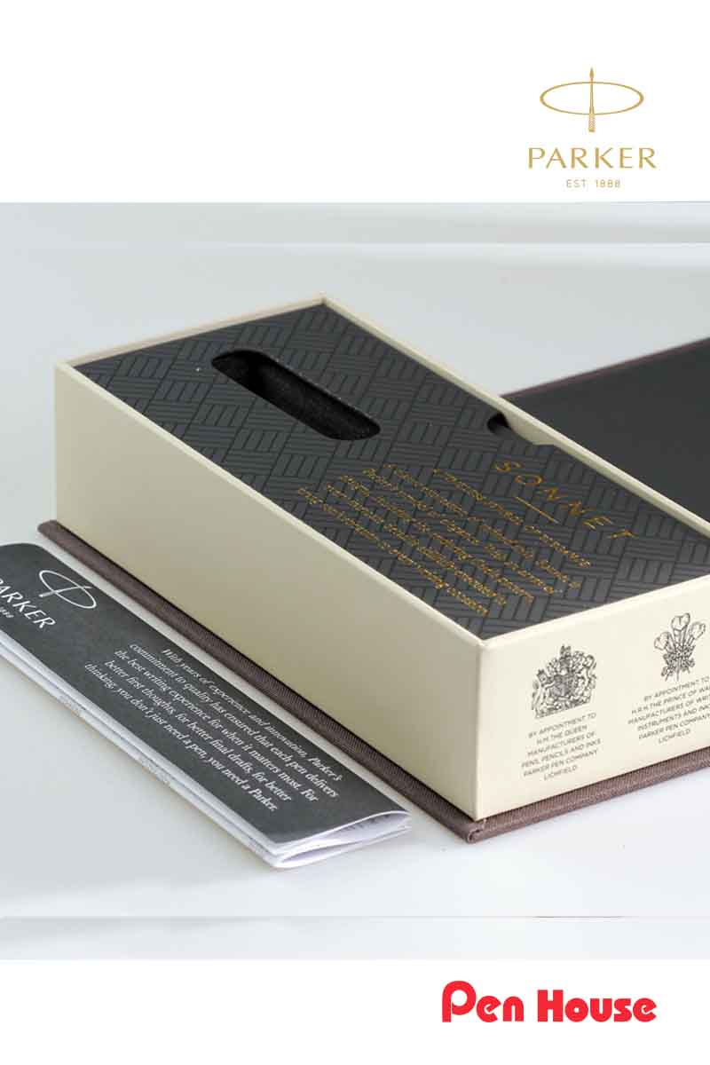 PARKER SONNET STAINLESS STEEL GOLD TRIM BALLPOINT