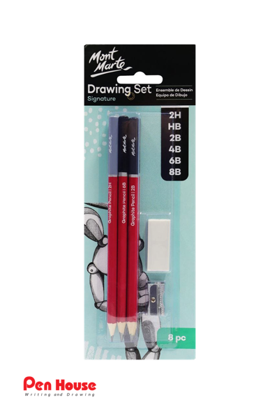 MONT MART DRAWING SET 8 PCS
