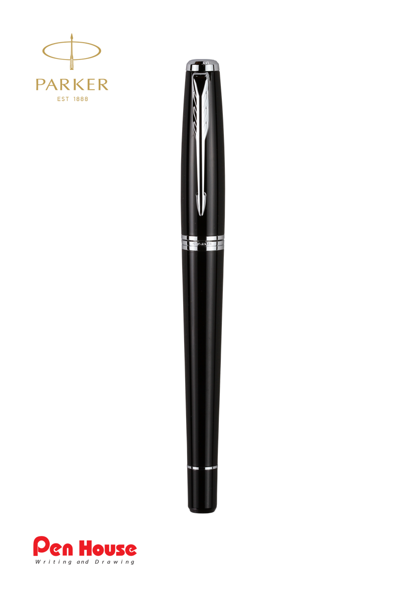PARKER URBAN LACQUER BLACK CT ROLLER BALL PEN