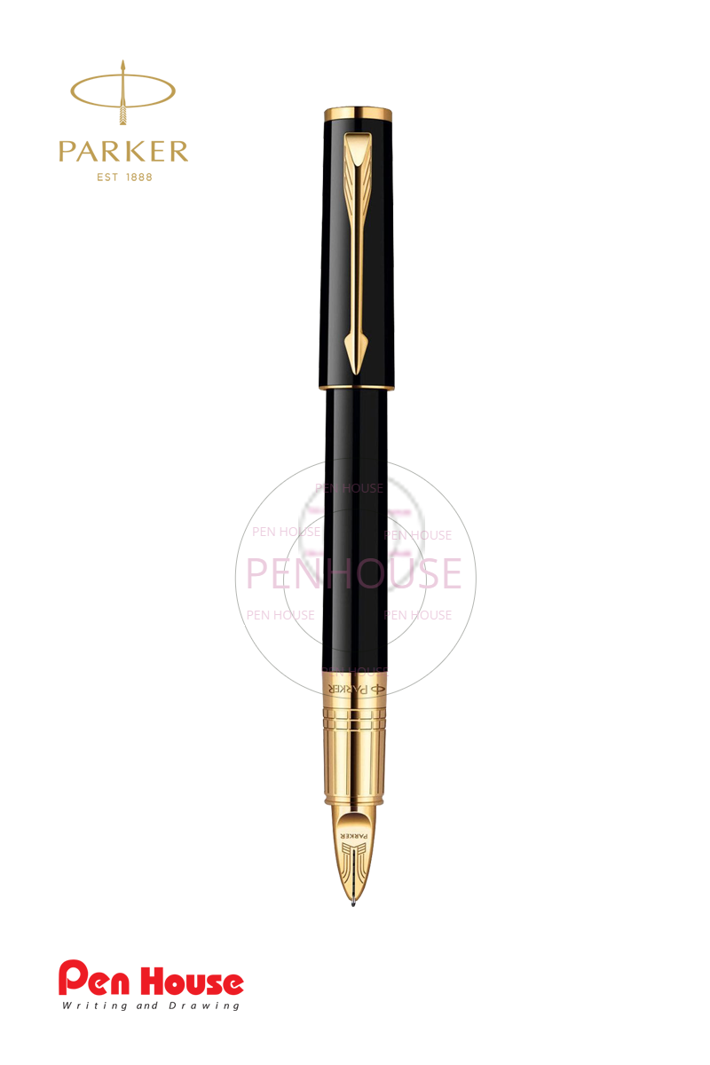 PARKER INGENUITY BLACK 23K GOLD TRIM PEN 5TH