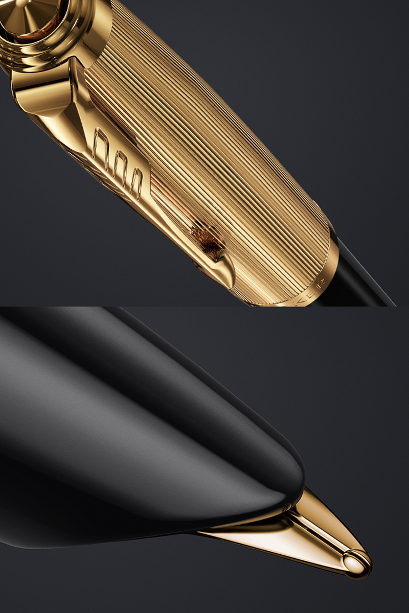 PARKER 51 DELUXE BLACK GT FP (M)