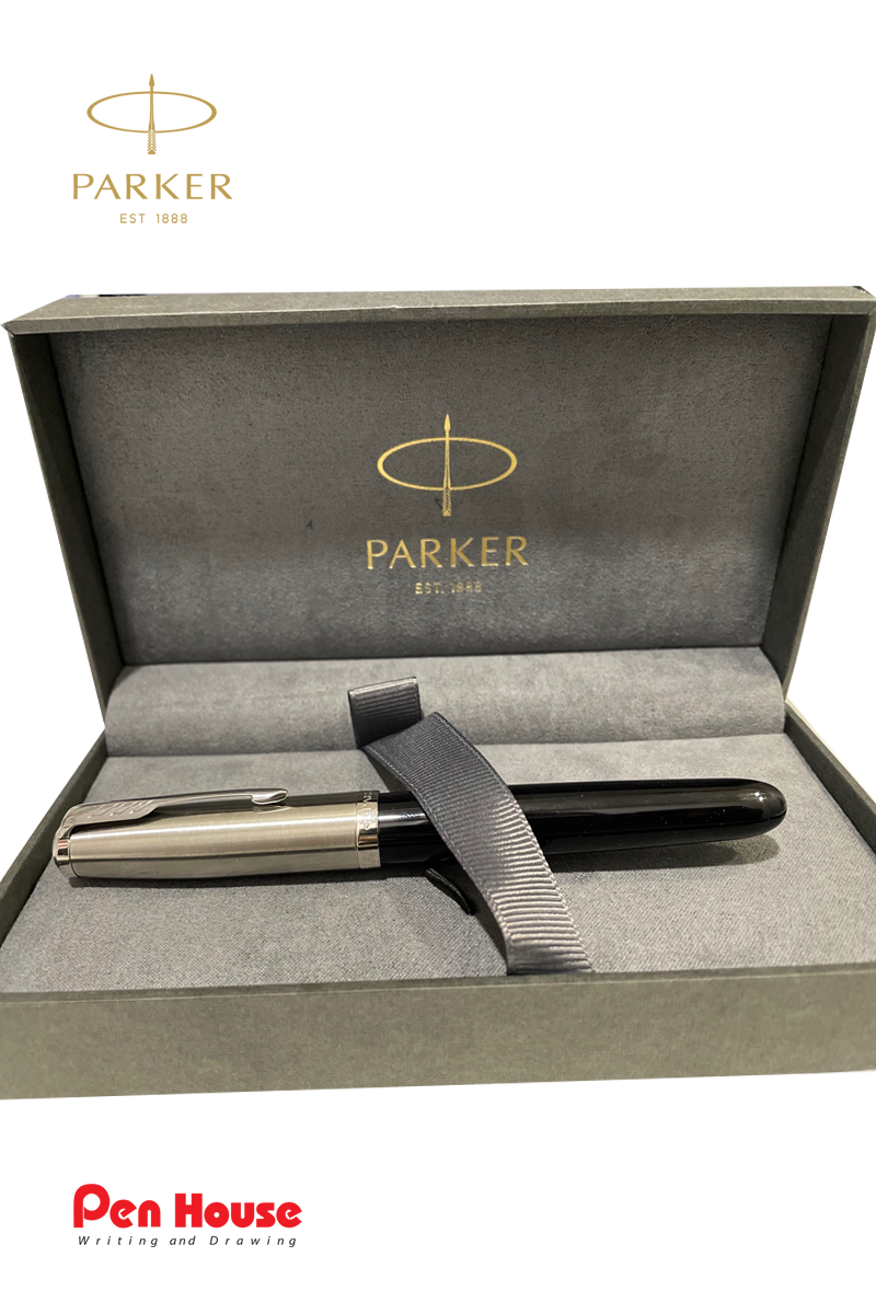 PARKER 51 COVE BLACK CHROME TRIME FOUNTAIN P (F)