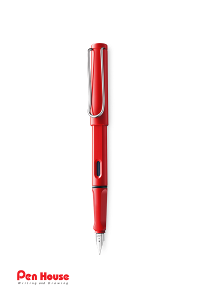 LAMY SAFARI LACQUER RED FOUNTAIN PEN