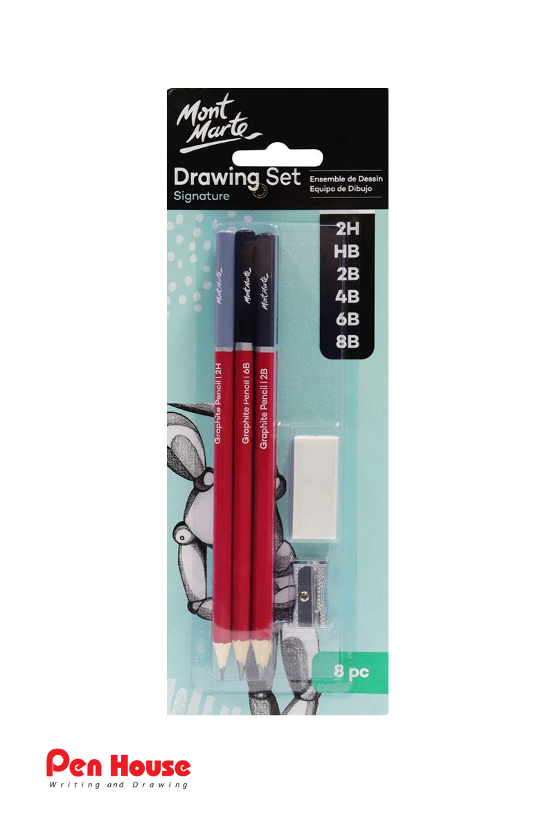 MONT MART DRAWING SET 8 PCS