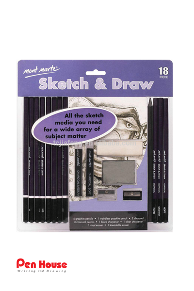 SKETCH AND DRAWING SET 18PCS