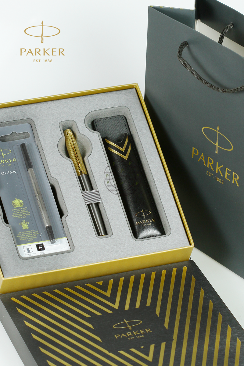 PARKER IM PREMIUM ARROW GOLD ROLLER BALL PEN