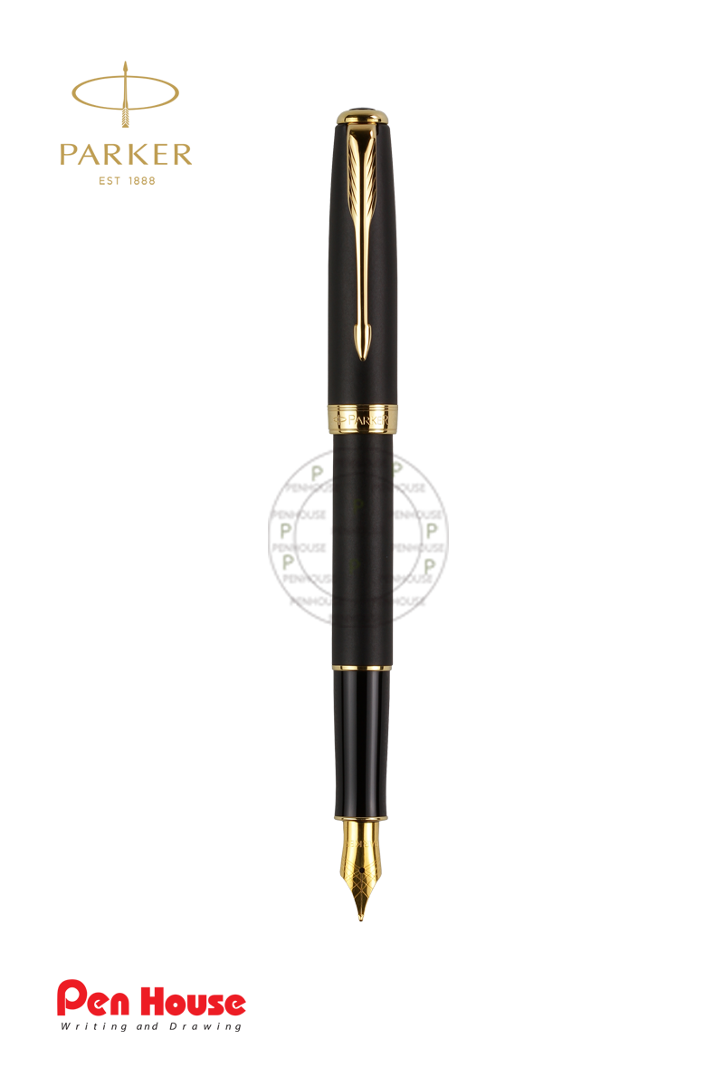 PARKER SONNET 23K GOLD TRIM MATT BLACK FP