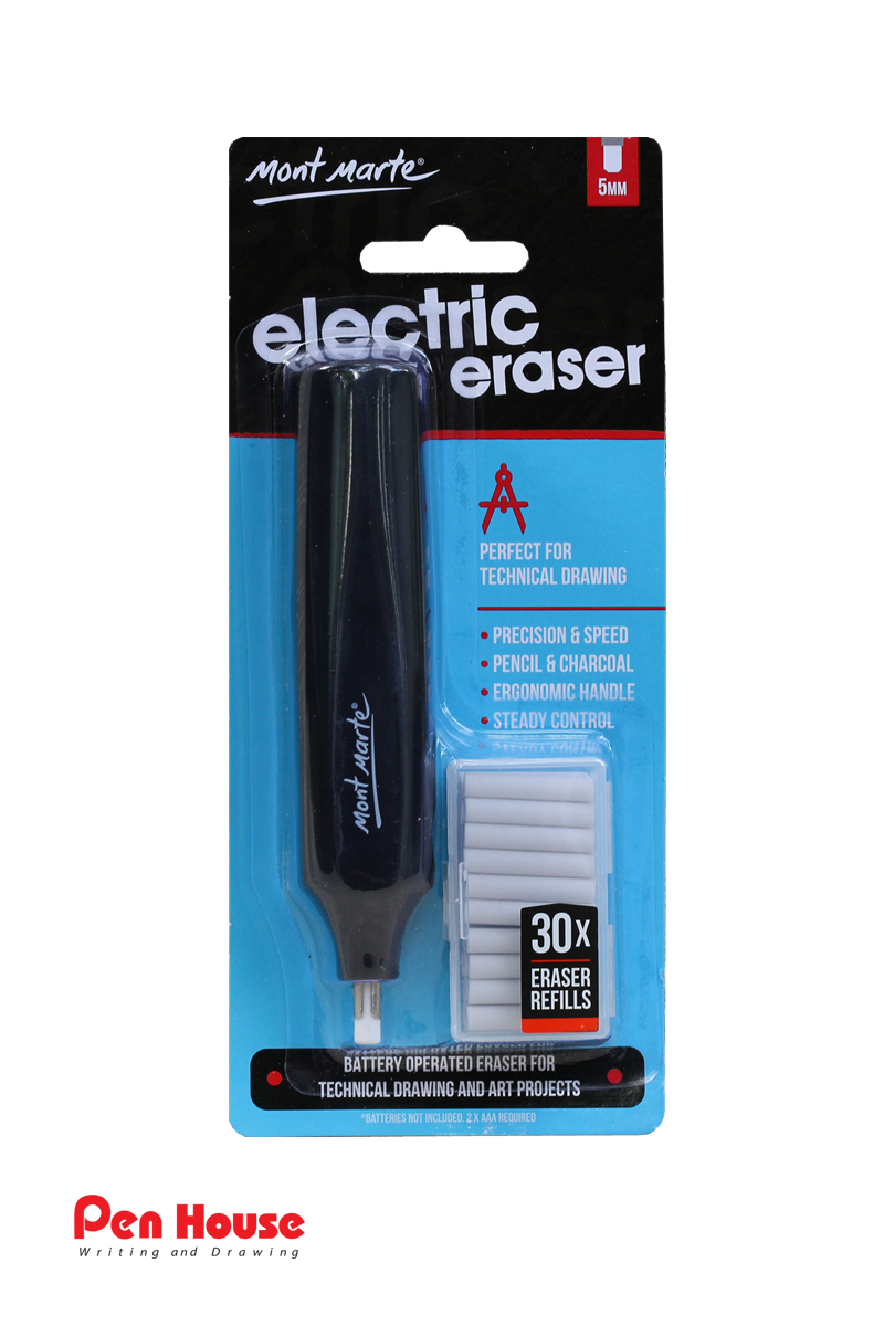 ELECTRIC ERASER WITH 30 PCS REFILS MONT MARTE